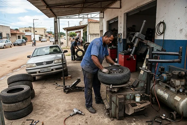 Conserto de pneus em Guarapari: quando procurar atendimento para clientes de O Polo Borracharia Guarapari